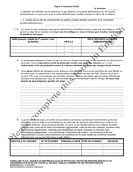 Form 10.05-B Petition for Juvenile Civil Protection Order or Juvenile Domestic Violence Civil Protection Order (R.c. 2151.34 and 3113.31) - Ohio (French), Page 2