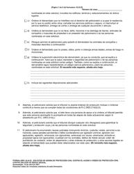 Formulario 10.03-D Solicitud De Orden De Proteccion Civil Contra El Acoso U Orden De Proteccion Civil Contra Delitos De Indole Sexual - Ohio (Spanish), Page 3