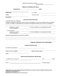 Formulario 10.03-D Solicitud De Orden De Proteccion Civil Contra El Acoso U Orden De Proteccion Civil Contra Delitos De Indole Sexual - Ohio (Spanish), Page 5