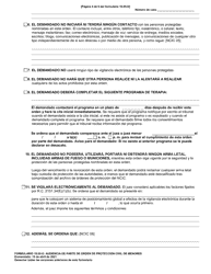 Formulario 10.05-D Audiencia De Parte De Orden De Proteccion Civil De Menores - Ohio (Spanish), Page 4