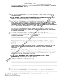 Form 10.03-F Civil Stalking Protection Order or Civil Sexually Oriented Offense Protection Order Full Hearing - Ohio (French), Page 4