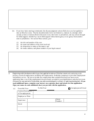 Re-examination Character Questionnaire - Ohio, Page 4