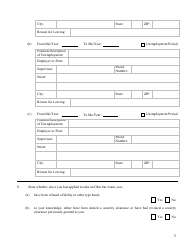 Re-examination Character Questionnaire - Ohio, Page 5