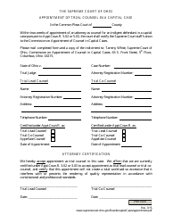 Document preview: Appointment of Trial Counsel in a Capital Case - Ohio