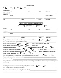 Grievance Form - Office of Disciplinary Counsel - Ohio, Page 2