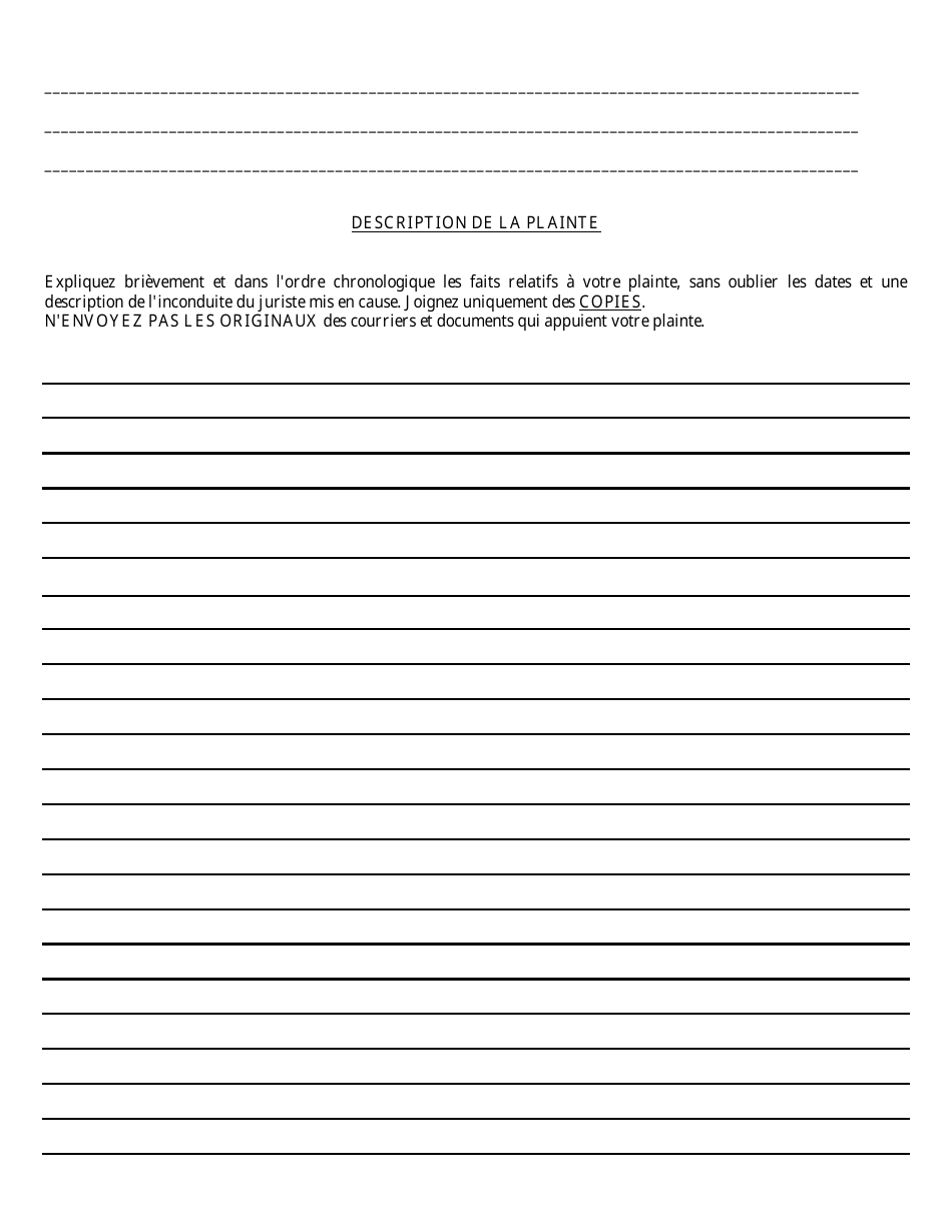 Grievance Form - Ohio (French), Page 4
