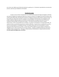 Formulario De La Queja - Ohio (Spanish), Page 2