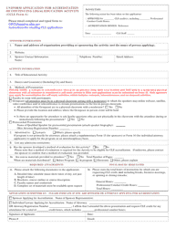 Document preview: CCLE Form 6 Uniform Application for Accreditation of Continuing Legal Education Activity - Ohio