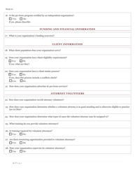 Form 21 Application to Be Recognized as an Organization Providing Pro Bono Programs or Services in Ohio - Ohio, Page 2