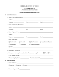 Lawyer Referral and Information Services Provider Registration Form - Ohio, Page 2