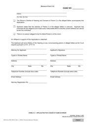 Form 21.2 (SCO-CLC-PBT0021.2) Application for Change of Name of Minor - Ohio, Page 2