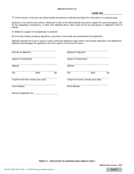 Form 21.7 (SCO-CLC-PBT0021.7) Application to Conform Legal Name of Adult - Ohio, Page 2