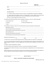Form 21.9 (SCO-CLC-PBT0021.9) Application to Conform Legal Name of Minor - Ohio, Page 2