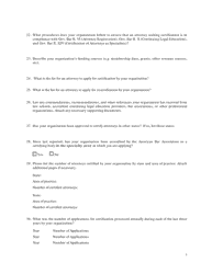 Application for Reaccreditation as a Certifying Agency for Attorneys as Specialists in Ohio - Ohio, Page 5