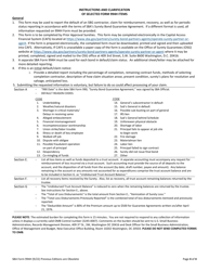 SBA Form 994H Default Report, Claim for Reimbursement, Report of Recoveries and Record of Administrative Action, Page 4