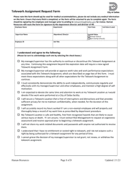 Telework Assignment Request Form - City of Dallas, Texas