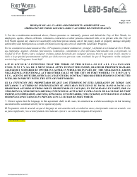 Lead-Safe Homeowner Application - City of Fort Worth, Texas (English/Spanish), Page 11