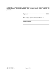 Form 525 Debtor&#039;s Certification Regarding Payment of Domestic Support Obligations in a Chapter 12 or 13 Case and Statement Re: 11 U.s.c. 522(Q)(1) Applicability - Oregon, Page 2