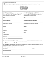 Form B1340 Application for Payment of Unclaimed Funds - Oregon, Page 2