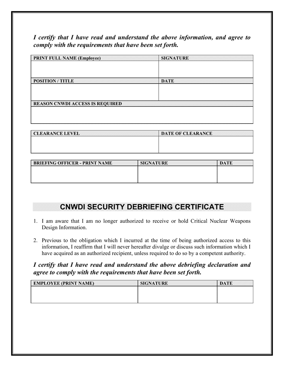 Critical Nuclear Weapons Design Information (Cnwdi) Briefing, Page 3