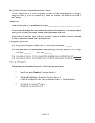Class 7c Eligibility Application - Cook County, Illinois, Page 2