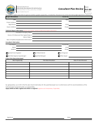 Document preview: Form PLG-300 Consultant Plan Review - Santa Cruz County, California