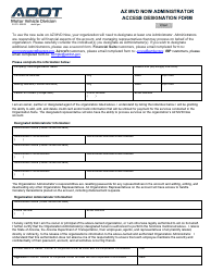 Document preview: Form 15-0712 Az Mvd Now Administrator Access Designation Form - Arizona