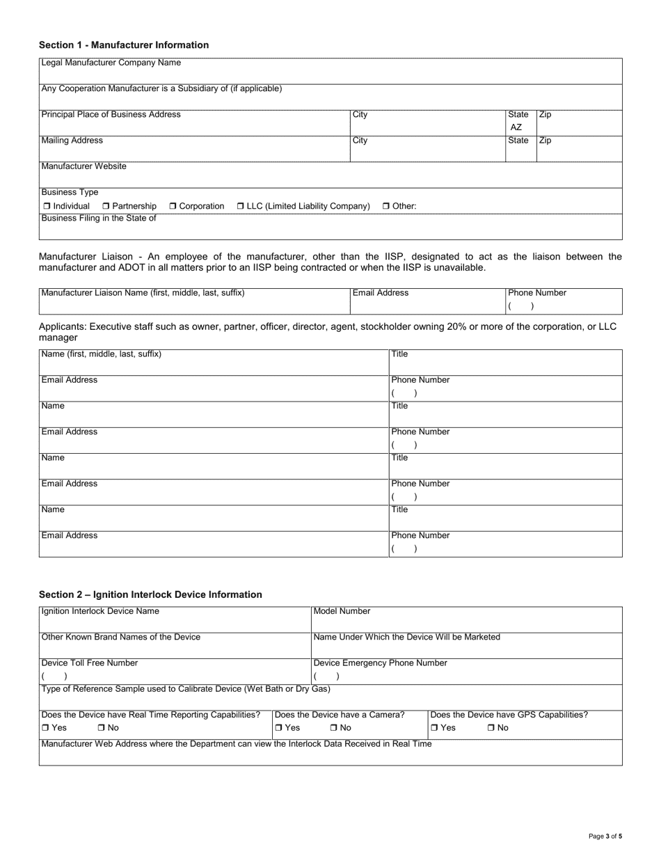 Form 960171 Download Fillable PDF or Fill Online Ignition Interlock