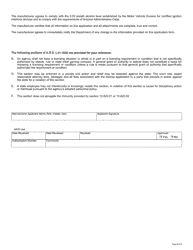 Form 96-0171 Ignition Interlock Manufacturer Application - Arizona, Page 5