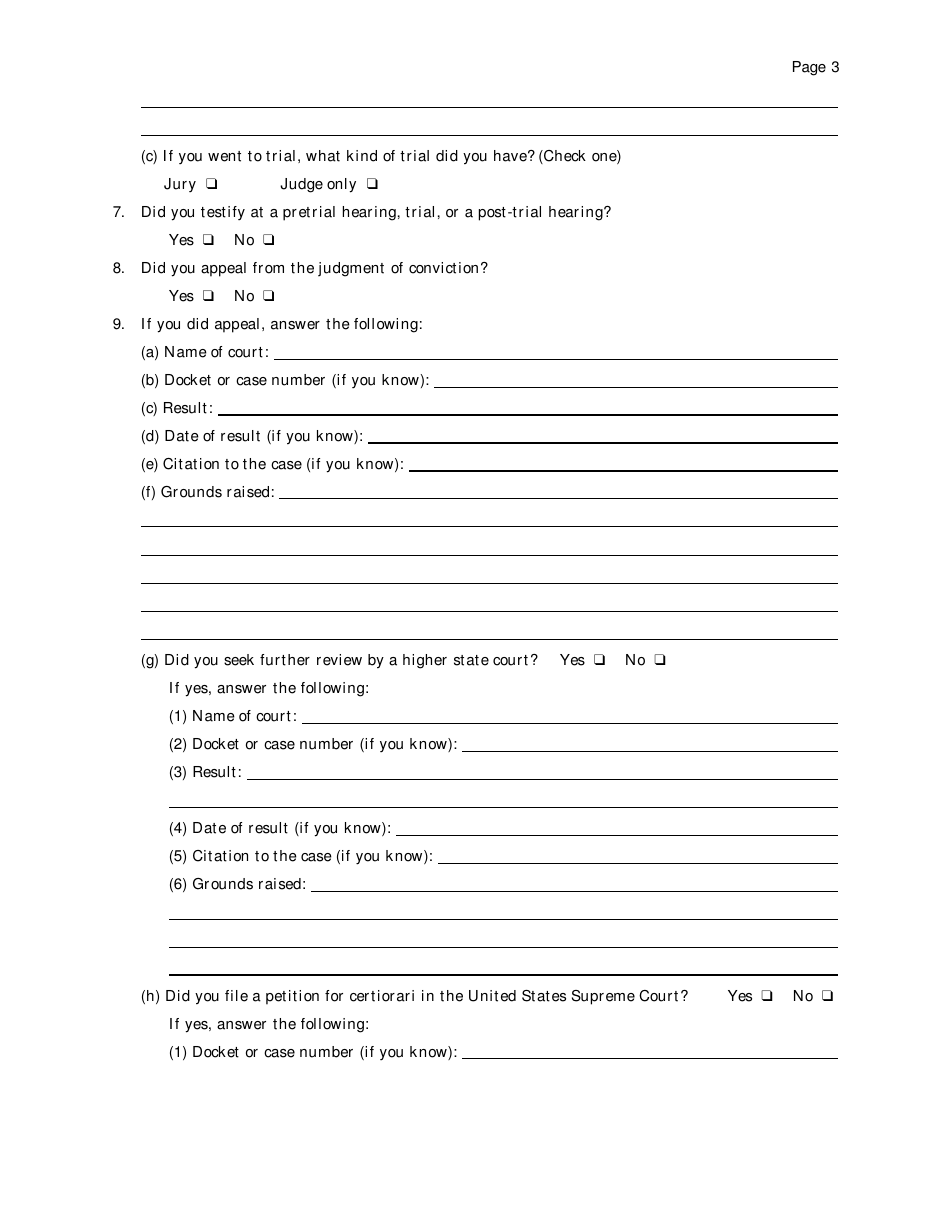 Petition Under 28 U.s.c. 2254 for Writ of Habeas Corpus by a Person in State Custody - Tennessee, Page 3