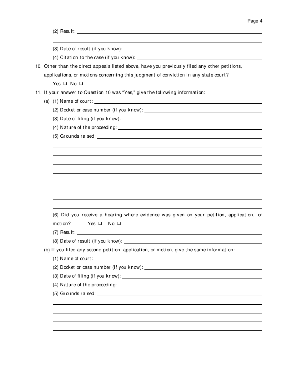 Petition Under 28 U.s.c. 2254 for Writ of Habeas Corpus by a Person in State Custody - Tennessee, Page 4