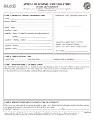 CED Form 2 Appeal of Zoning Code Violation - City of Los Angeles, California, Page 2