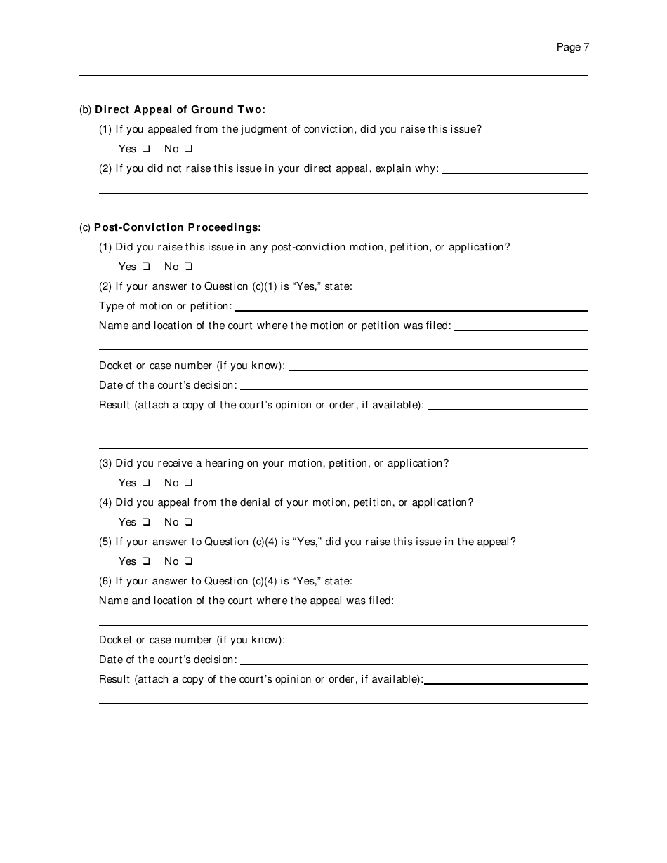 Motion Under 28 U.s.c. 2255 to Vacate, Set Aside, or Correct Sentence by a Person in Federal Custody - Tennessee, Page 7