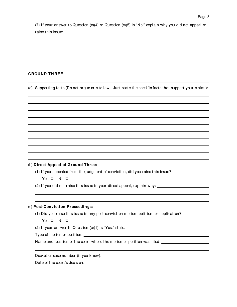 Motion Under 28 U.s.c. 2255 to Vacate, Set Aside, or Correct Sentence by a Person in Federal Custody - Tennessee, Page 8