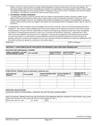 Form PHS-1122-1 Application for Training for Phs Commissioned Personnel, Page 2
