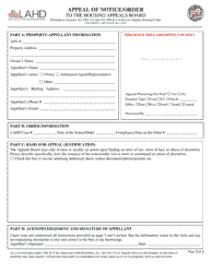 CED Form 3 Appeal of Notice/Order - City of Los Angeles, California, Page 2