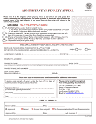 Administrative Penalty Appeal - City of Los Angeles, California