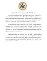 Document preview: Application for Grant Funding From Bench and Bar Fund - Tennessee