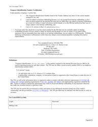 Form AO213A Evoucher Billing Information: Service Provider - Oklahoma, Page 2