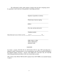 Form NM LF5003-6(4-807) Answer by Garnishee - New Mexico, Page 3