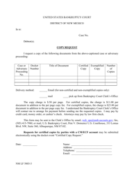 Document preview: Form NM LF5003-3 Copy Request - New Mexico