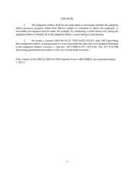 Form NM LF5003-6(4-805) Application for Writ of Garnishment - New Mexico, Page 3