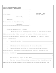Civil Complaint - Social Security - New York, Page 3