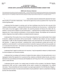 Document preview: Form DOE F440.1 Appendix A Chronic Beryllium Disease Prevention Program Informed Consent Form