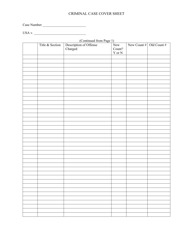 Criminal Case Cover Sheet - Tennessee, Page 2