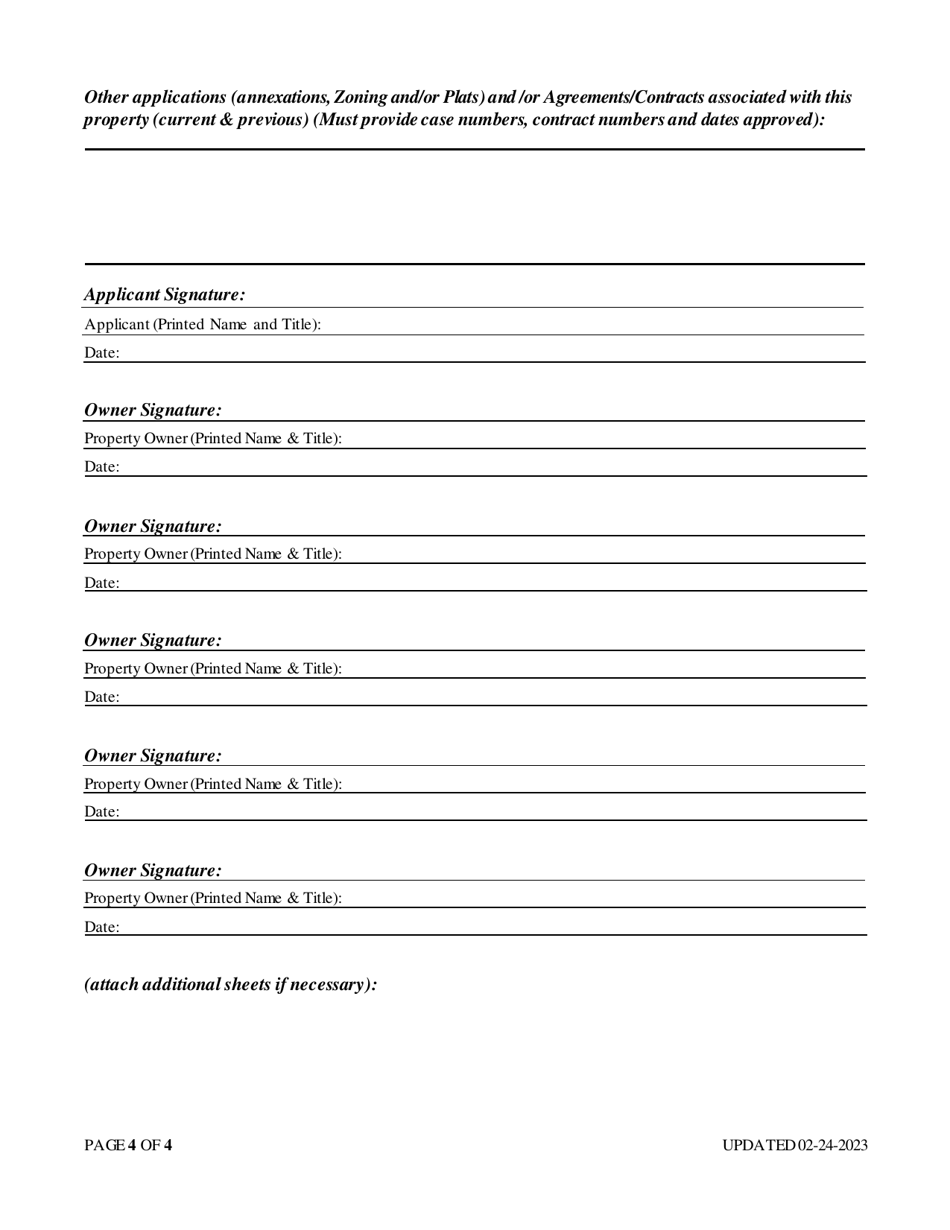 Request for Etj-Release Application and Checklist - City of Fort Worth, Texas, Page 4