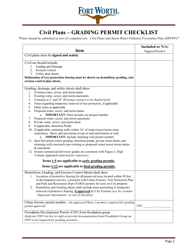 Grading Permit Application - City of Fort Worth, Texas, Page 2