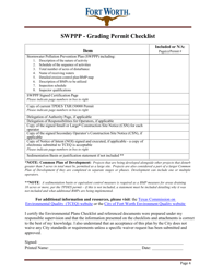 Grading Permit Application - City of Fort Worth, Texas, Page 4