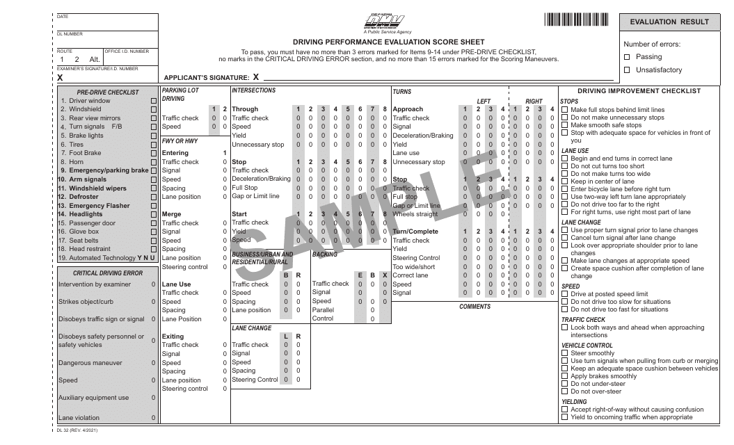 Form DL32 Fill Out Sign Online And Download Printable PDF