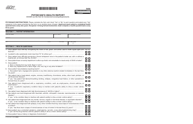 Document preview: Form DL546A Physician's Health Report - California
